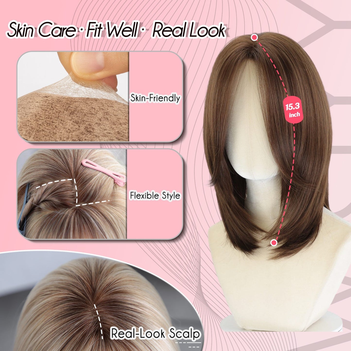 Edith - Wigyy Mono-Front Daily Use Multi-style Elegant Wig
