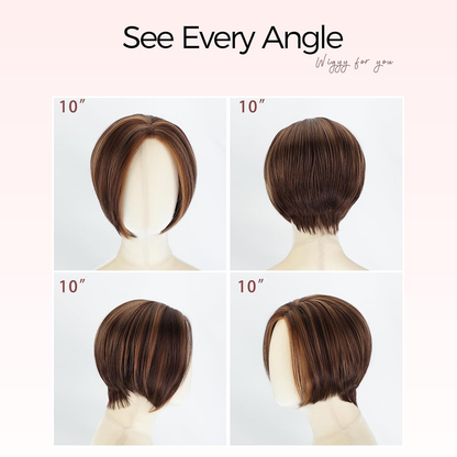Raven - Sleek Side-Swept Bob with Seamless Hairline