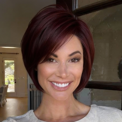 Raven - Wigyy Straight Grey Elegant Bob Wig