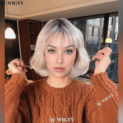 Chloe - Wigyy Daily Use Curl Bob Wig with Bang
