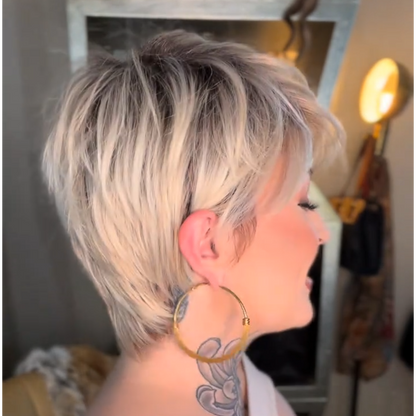 Tamsin - Short Ombre Blonde Daily Use Pixie Cut Wigs