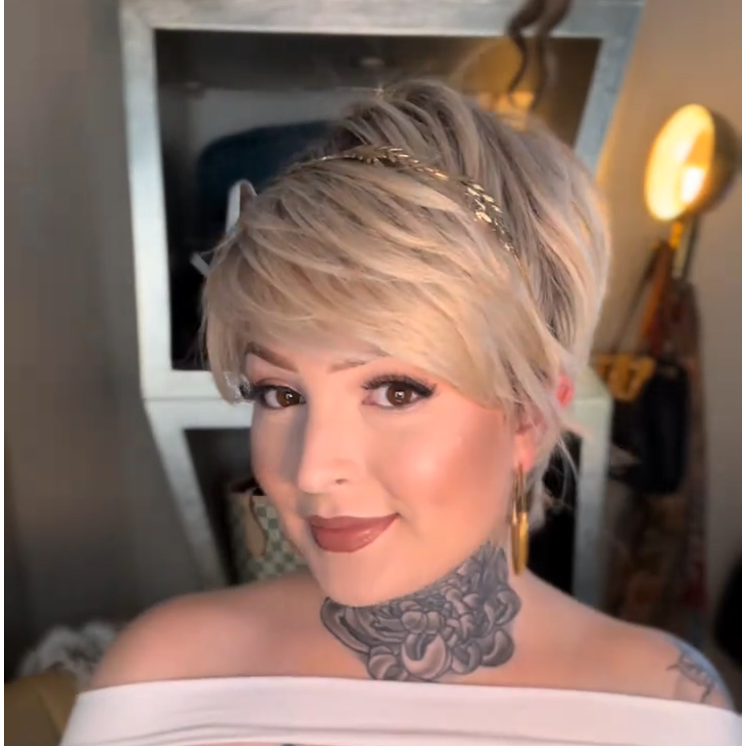 Tamsin - Short Ombre Blonde Daily Use Pixie Cut Wigs