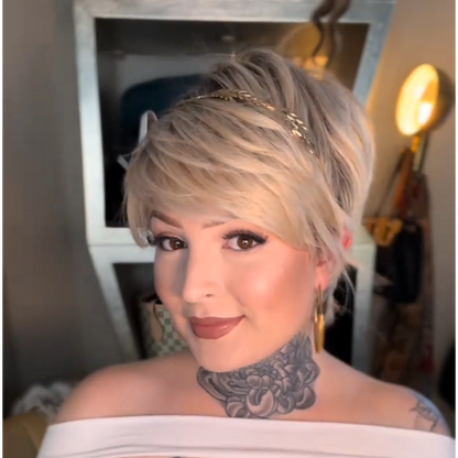 Tamsin - Short Ombre Blonde Daily Use Pixie Cut Wigs