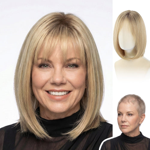 Theodora - Wigyy Ash Blonde Layered Bob Wigs
