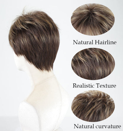 Doris - Wigyy Pixie Cut Hairstyles Daily Use Straight Elegant Wigs
