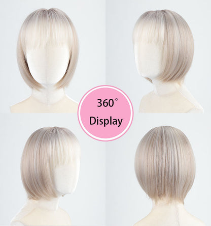 Perla - Wigyy Brown Black Bob Elegant Wig with Bang