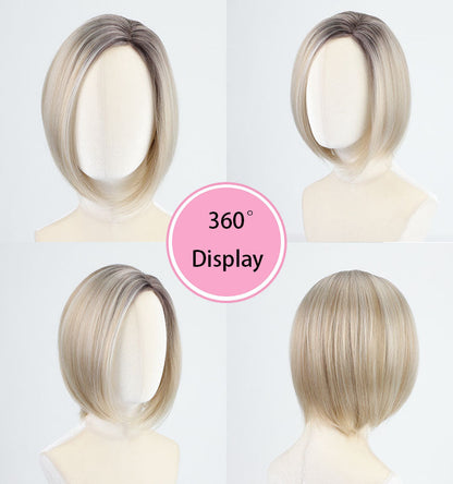 Estelle - Wigyy Mono-Front Blonde Highlighted Lightweight Softly Bob