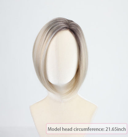 Estelle - Wigyy Mono-Front Blonde Highlighted Softly Bob Wig