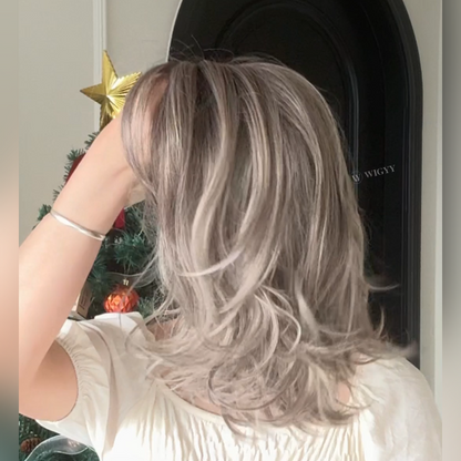 Nadine - Wigyy Curl Daily Use Shoulder Length Elegant Wig with Bang