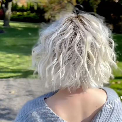 Irene - Effortless Beachy Waves Bob with Sweeping Fringe