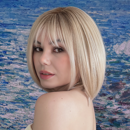 Perla - Wigyy  Daily Use Bob Elegant Wig with Bang