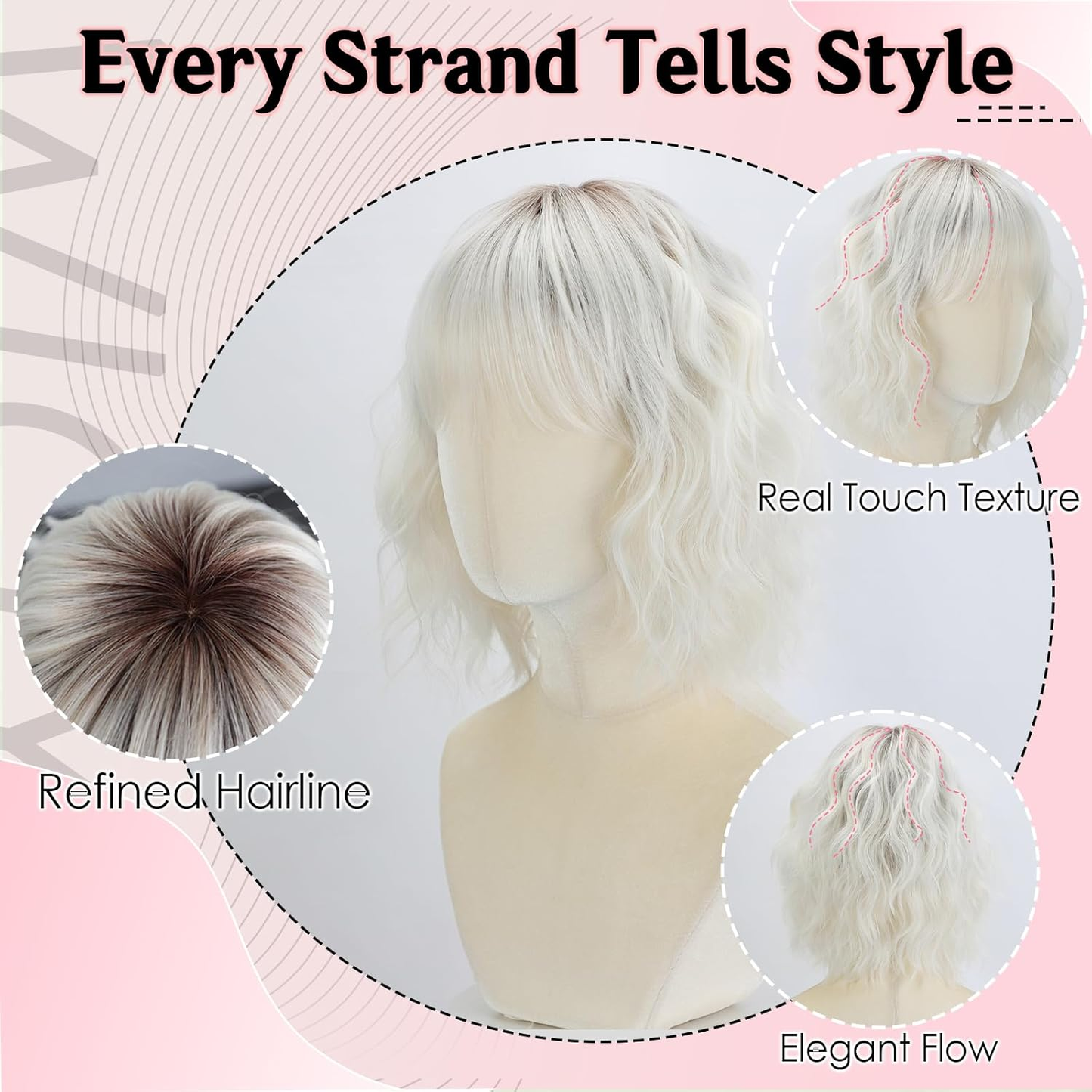 Irene - Wigyy Perfect Wave Bob Elegant Wig with Bang