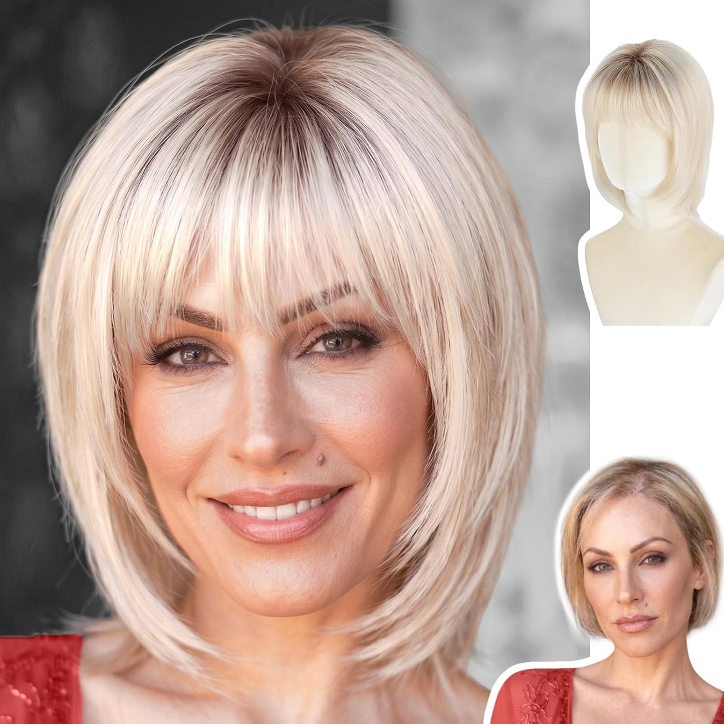 Alma - Short Brown Wigs for Women