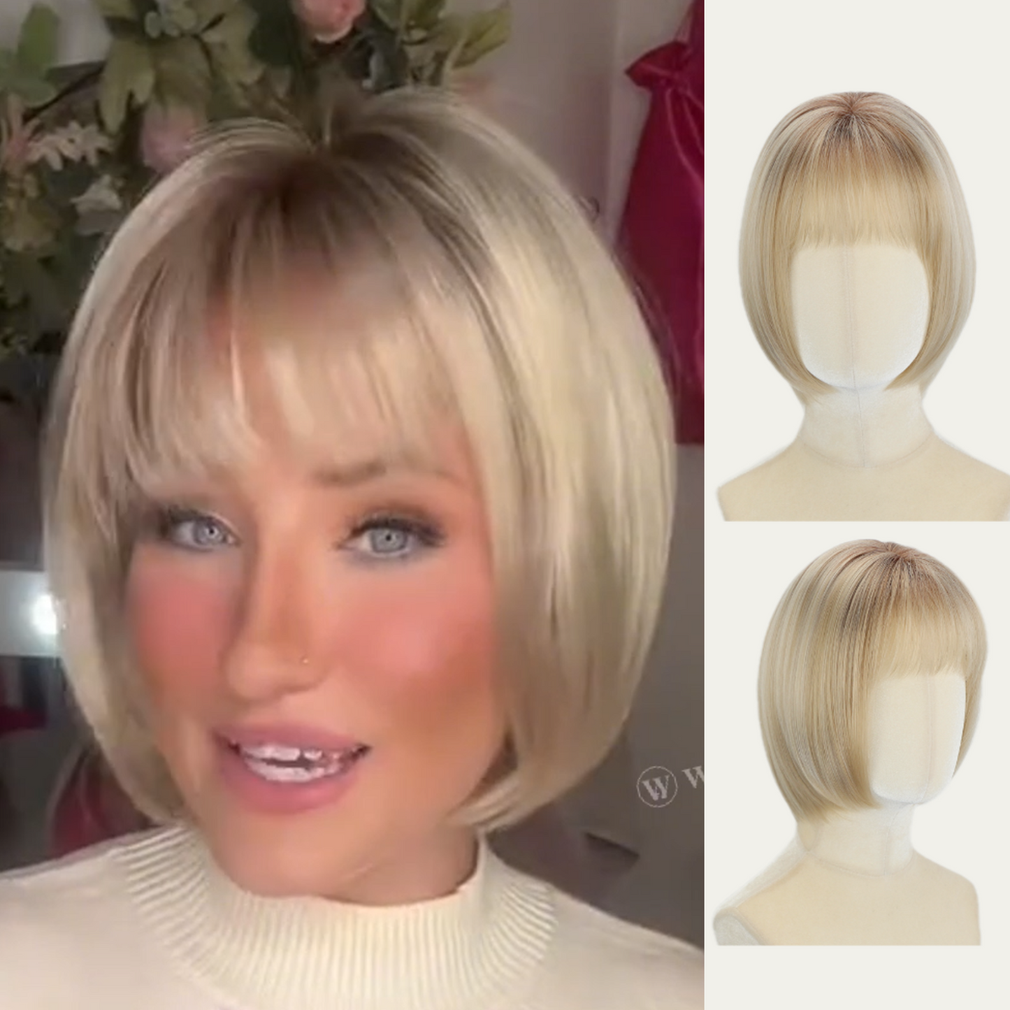 Muriel - Wigyy Daily Use Bob Wig with Bang for White Women