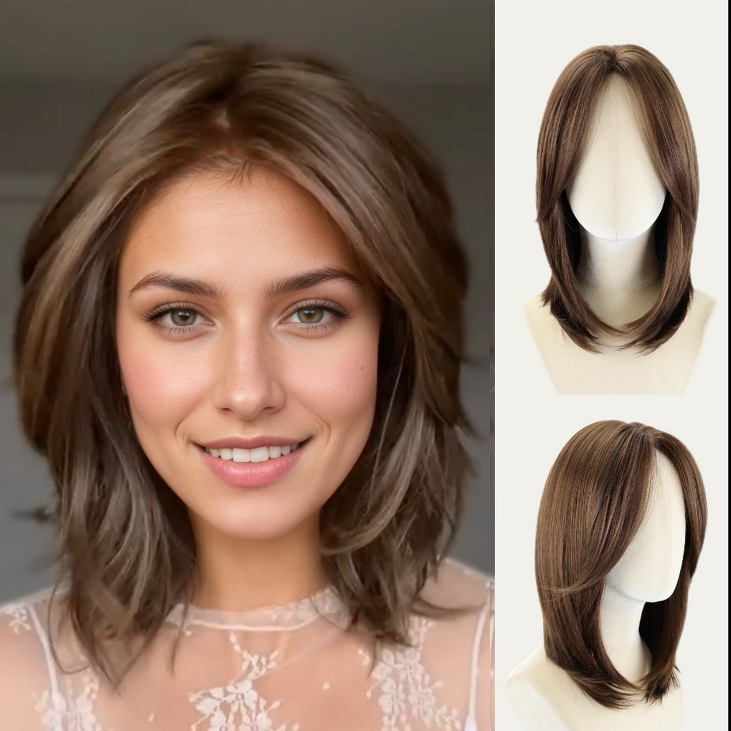 Edith - Wigyy Mono-Front Daily Use Grey Multi-style Elegant Wig
