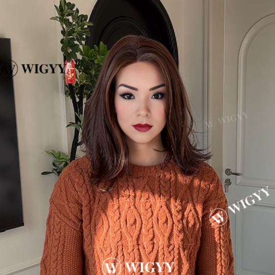 Hazel - Wigyy Straight Highlighted Elegant Wig