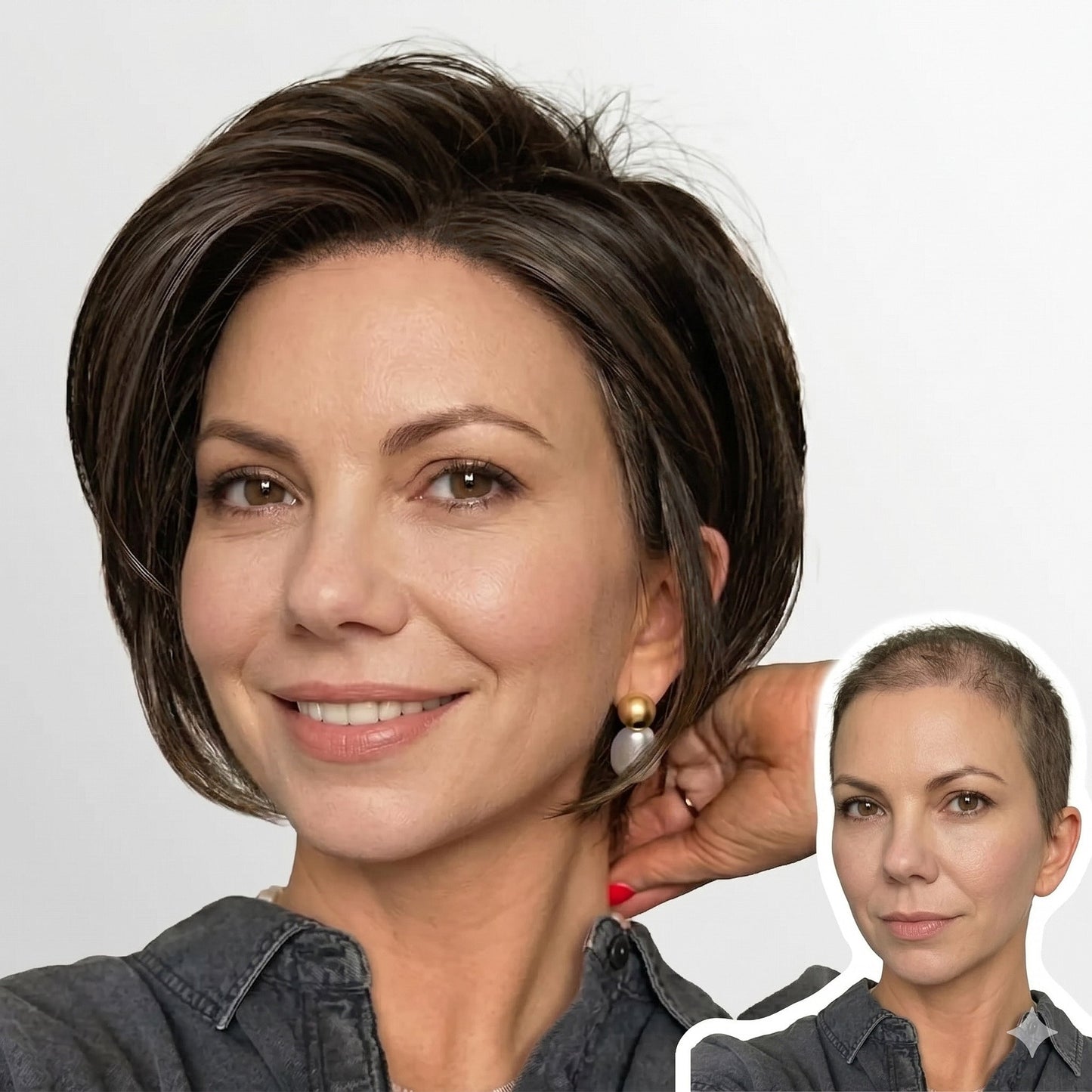 Raven | Sleek Side-Swept Glueless Bob with Seamless Hairline