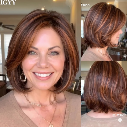 Tabitha - Wigyy Higlighted Side-Parting Elegant Wig