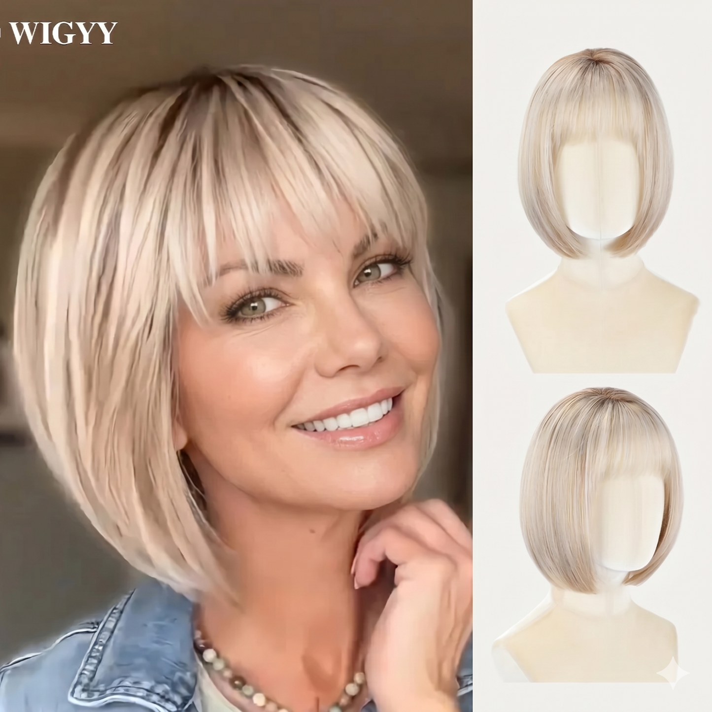 Muriel - Wigyy Straight Bob Wig with Bang