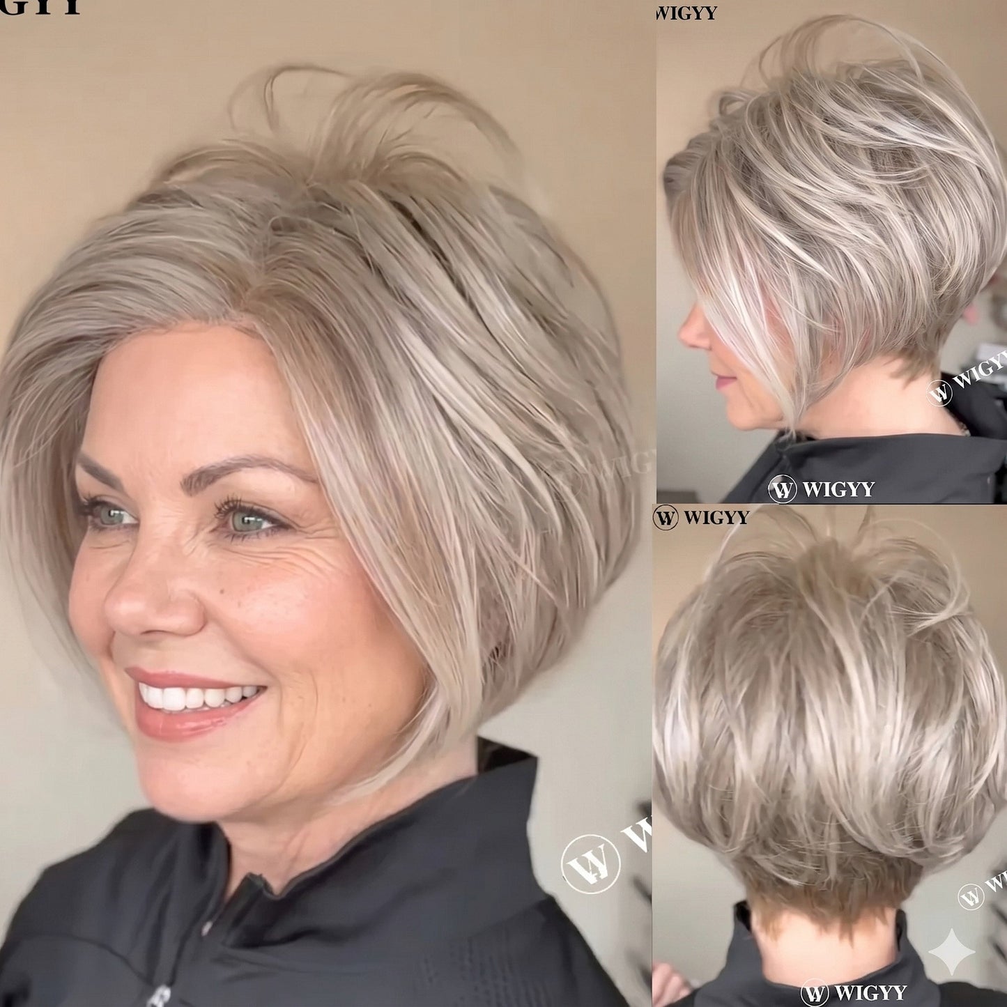 Raven - Effortless Elegance Layered Bob with Subtle Highlights