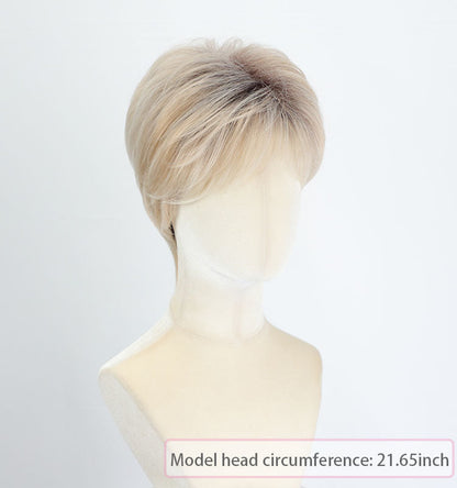 Tamsin - Natural Layered Pixie with Wispy Fringe - Rich Auburn Brown
