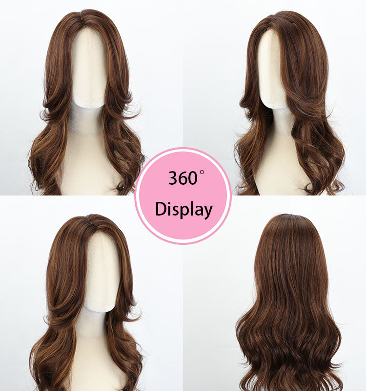 Gladys - Wigyy Brown Highlighted Curl Daily Use Wig