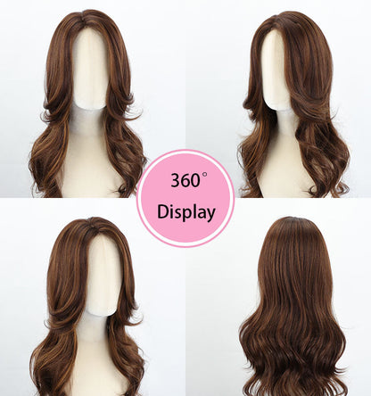 Gladys - Wigyy Brown Highlighted Curl Daily Use Wig