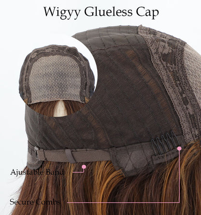 Gladys - Wigyy Brown Highlighted Curl Daily Use Wig