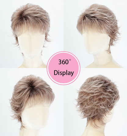 Harriet - Textured Feathered Shag  Voluminous Pixie Wig