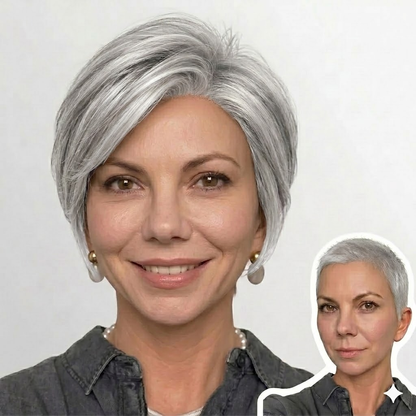 Camilla - Wigyy Straight Brown Highlighted Layered Bob Elegant Wig