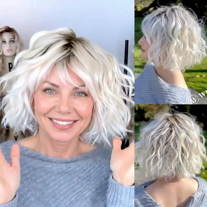 Irene - Effortless Beachy Waves Bob with Wispy Fringe