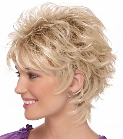 Harriet - Textured Feathered Shag  Voluminous Pixie Cut Wig