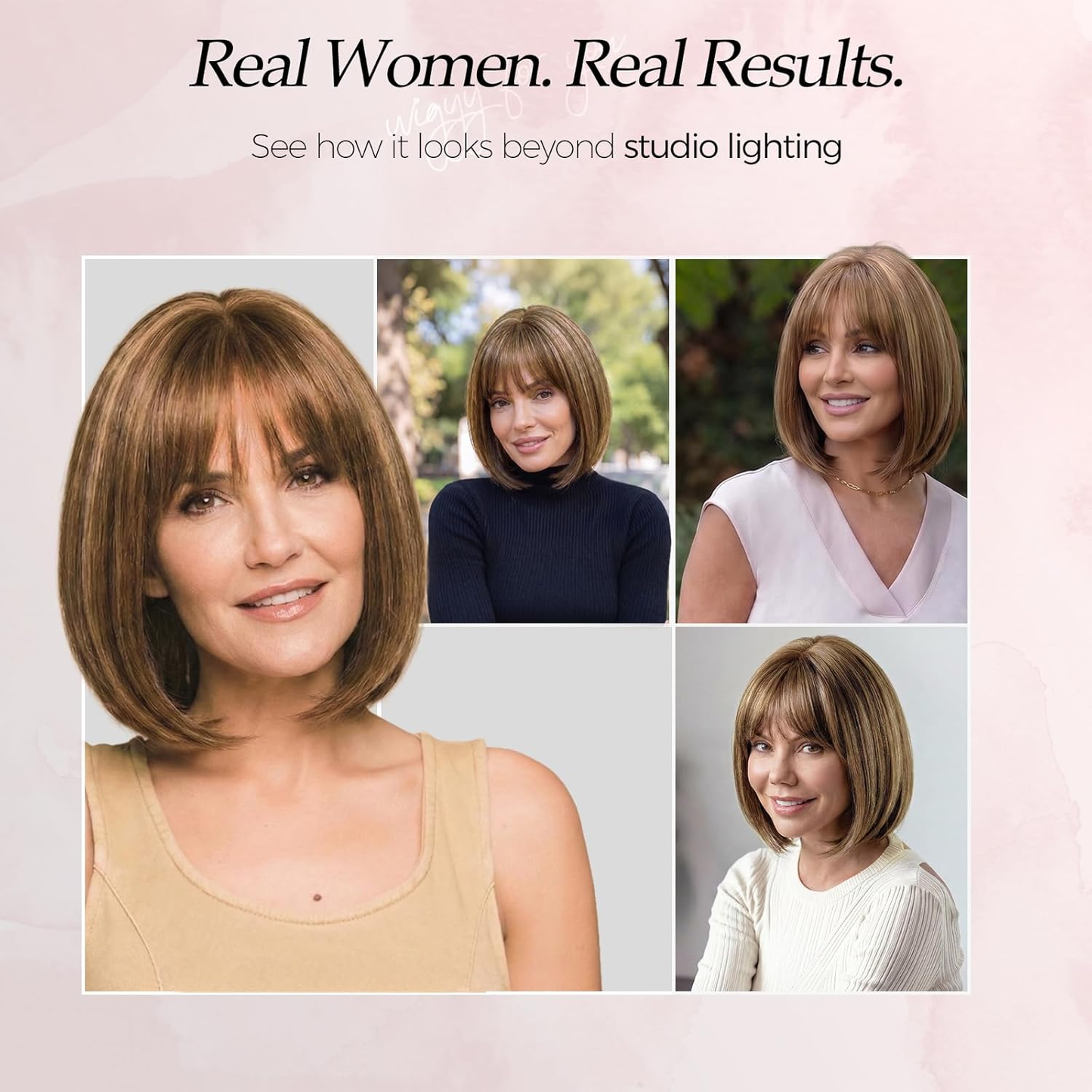 Clara - Wigyy Straight Cute Elegant Wig for Daily Use