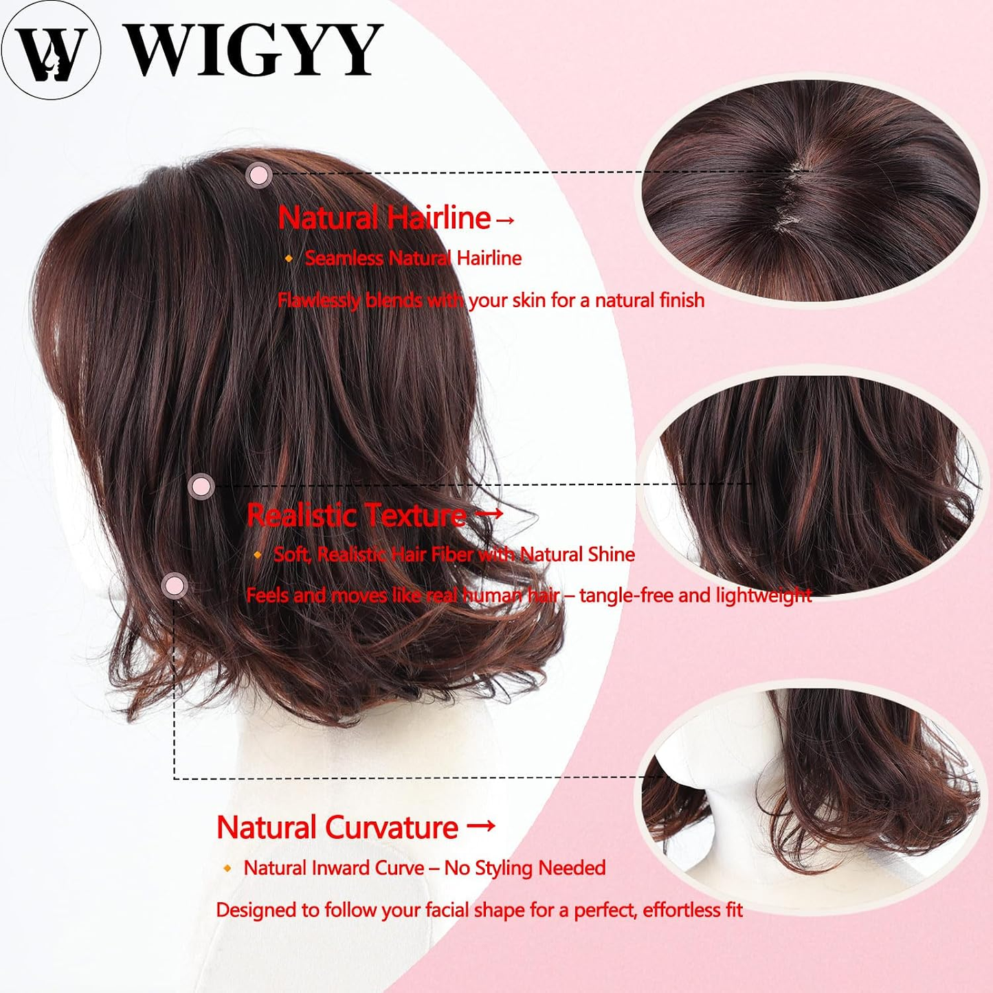 Mabel - Wigyy Shoulder Length Daily Use Elegant Wig