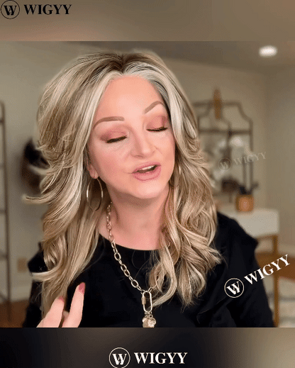Loretta - Wigyy Mono-Front Highlighted Curl Elegant Wig